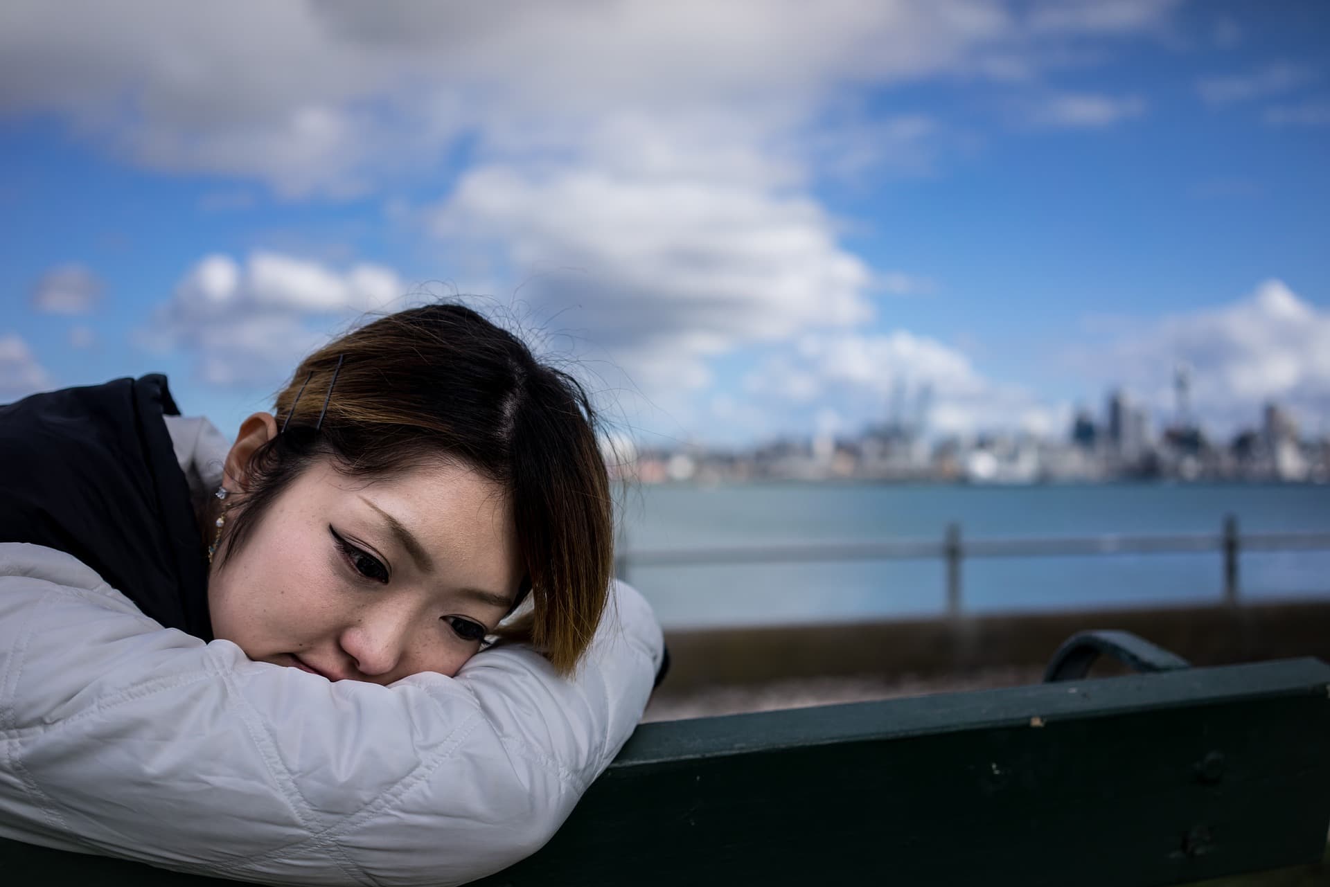 somber looking girl